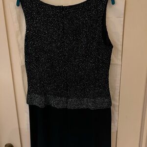 Elegant Black and Silver Women's Dress